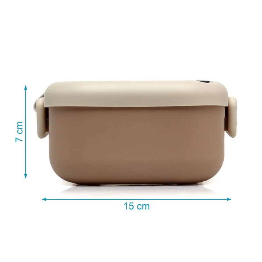 Kiokids Παιδικό Δοχείο Φαγητού με Κουταλάκι Μπεζ 750ml