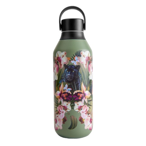 Chilly's Ανοξείδωτο Μπουκάλι Θερμός Series 2 Botanicals Orchid Panther 500ml