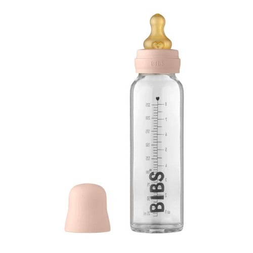 Bibs Ολοκληρωμένο Σετ Μπιμπερό 225ml με Θηλή από Φυσικό Καουτσούκ Blush