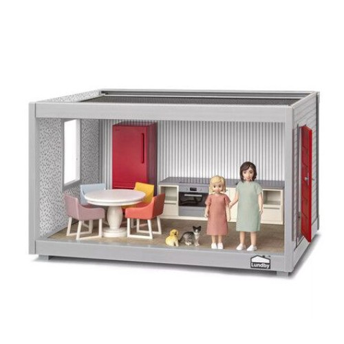 Lundby Επιπλωμένο Κουκλόσπιτο με Φιγούρες DIY 33εκ.