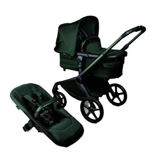 Bugaboo Καρότσι & Πορτ-Μπεμπέ Fox 5 Complete Noir Limited Edition Midnight Green