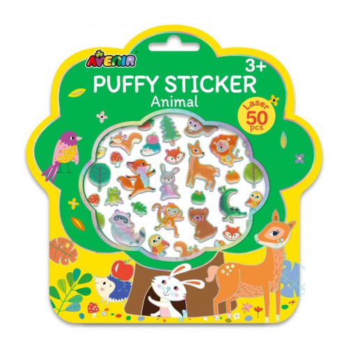 Avenir Τρισδιάστατα Αυτοκόλλητα Puffy Sticker Animal