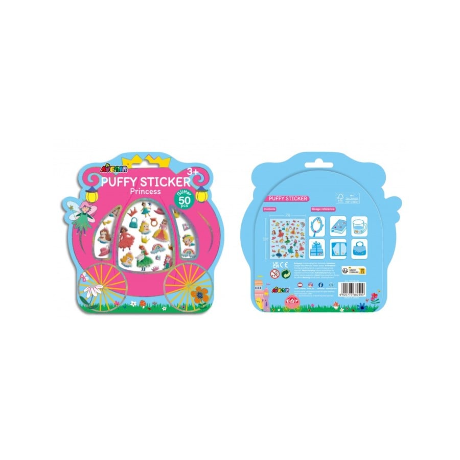 Avenir Τρισδιάστατα Αυτοκόλλητα Puffy Sticker Princess