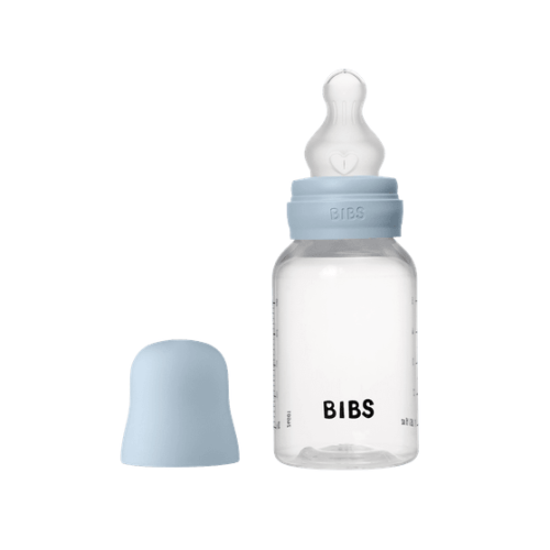 BIBS Πλαστικό Μπιμπερό 150ml με Θηλή Σιλικόνης Baby Blue