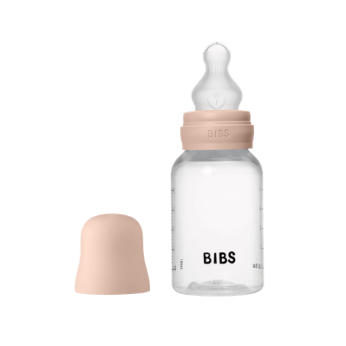 BIBS Πλαστικό Μπιμπερό 150ml με Θηλή Σιλικόνης Blush