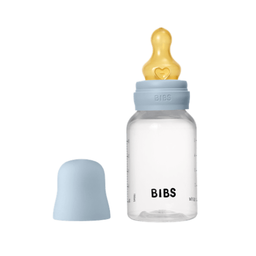 BIBS Πλαστικό Μπιμπερό 150ml με Θηλή Latex Baby Blue