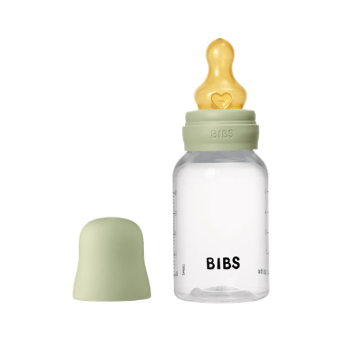 BIBS Πλαστικό Μπιμπερό 150ml με Θηλή Latex Sage