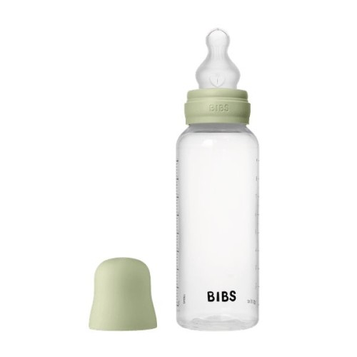 Bibs Πλαστικό Μπιμερό 270ml με Θηλή Σιλικόνης Αργής Ροής Sage