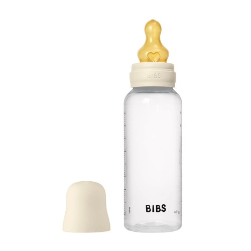 Bibs Πλαστικό Μπιμερό 270ml με Θηλή Latex Μεσαίας Ροής Ivory