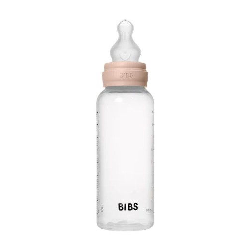 Bibs Πλαστικό Μπιμερό 270ml με Θηλή Σιλικόνης Αργής Ροής Blush