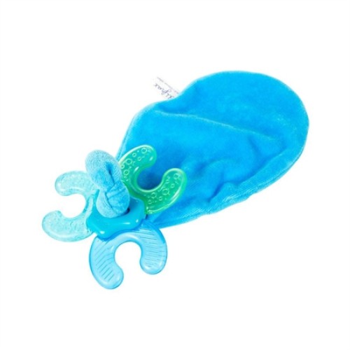 Difrax μασητικό Cuddly teething ring τυρκουάζ