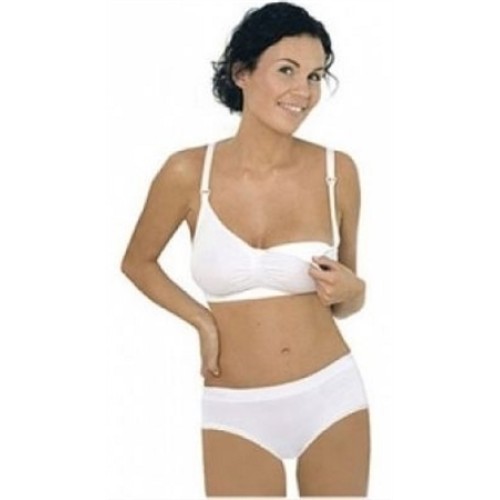 Carriwell Σουτιέν Θηλασμού χωρίς Ραφές / Seamless Nursing Bra WHITE