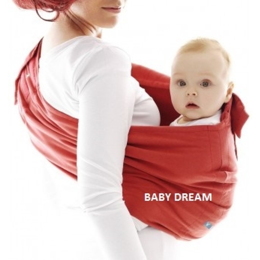 Wallaboo Baby sling Connection - poppy red