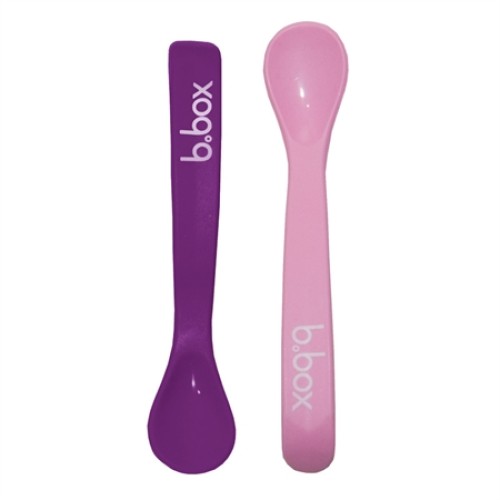 Μαλακά εύκαμπτα κουταλάκι της BBox σετ 2τμχ The Essential Baby Spoon Pink Purple ΚΔ00704