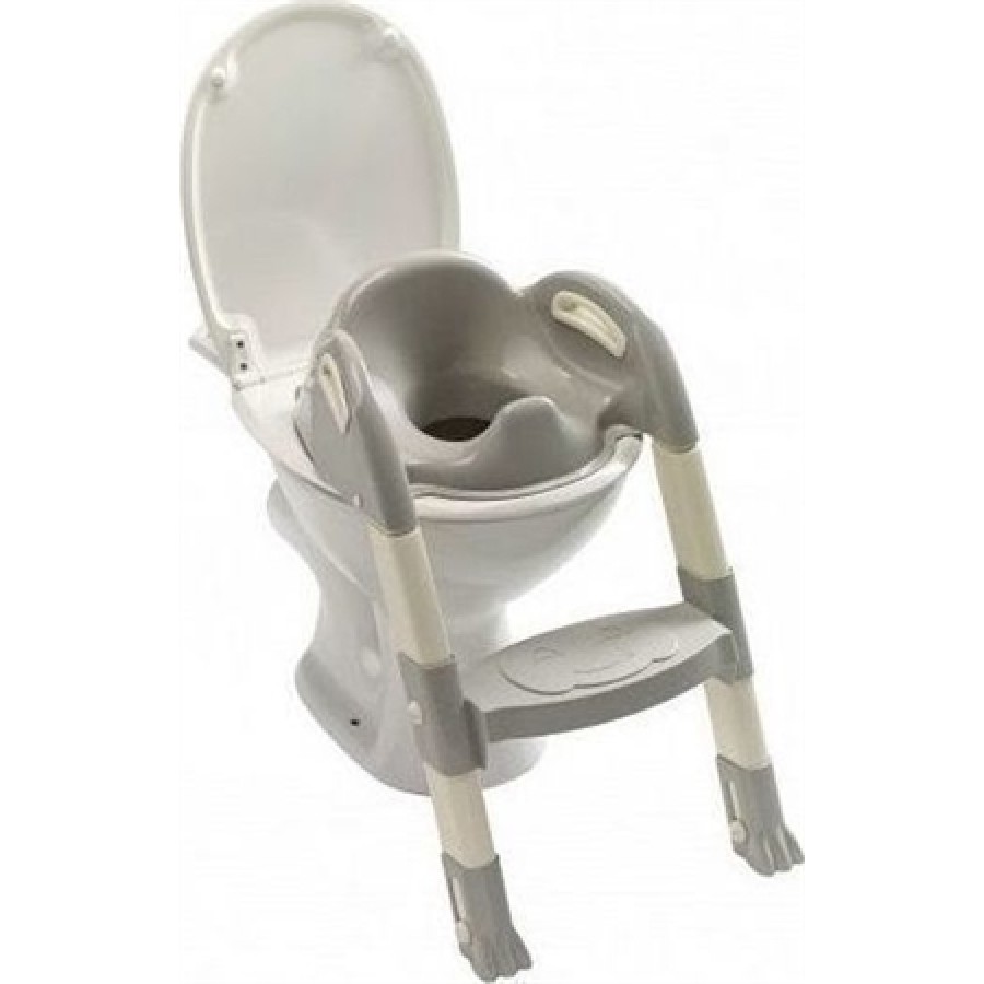 Στεφάνι WC με σκαλοπάτι Thermobaby Kiddyloo Toilet Trainer γκρι