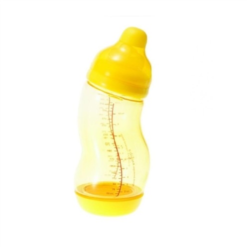 Μπιμπερό σε σχήμα S 310 ml Difrax yellow