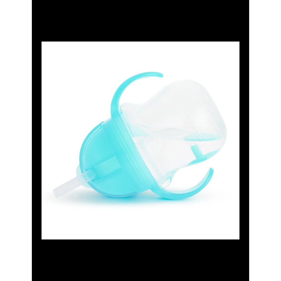 Munchkin Tip & Sip Straw Cup 6M+ Ποτήρι με Καλαμάκι & Βαρίδι που δε Χύνεται - Blue 207ml