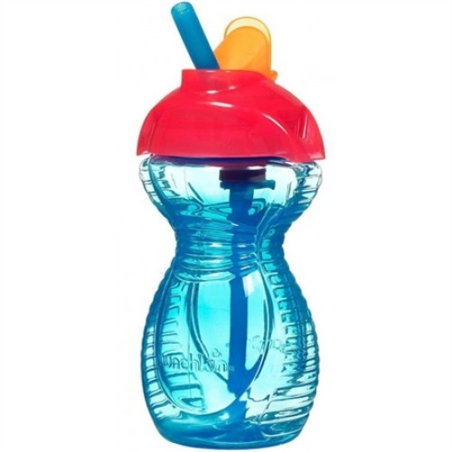 Munchkin Click Lock Κύπελλο με Ενσωματωμένο Καλαμάκι 296ml blue 12+