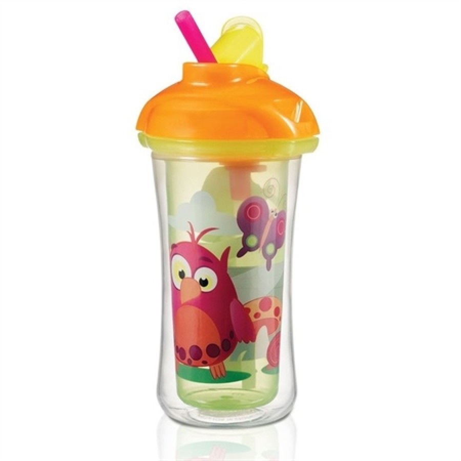 Munchkin Click Lock Ισοθερμικό Μπουκάλι με Καλαμάκι 266ml ΚΟΥΚΟΥΒΑΓΙΑ