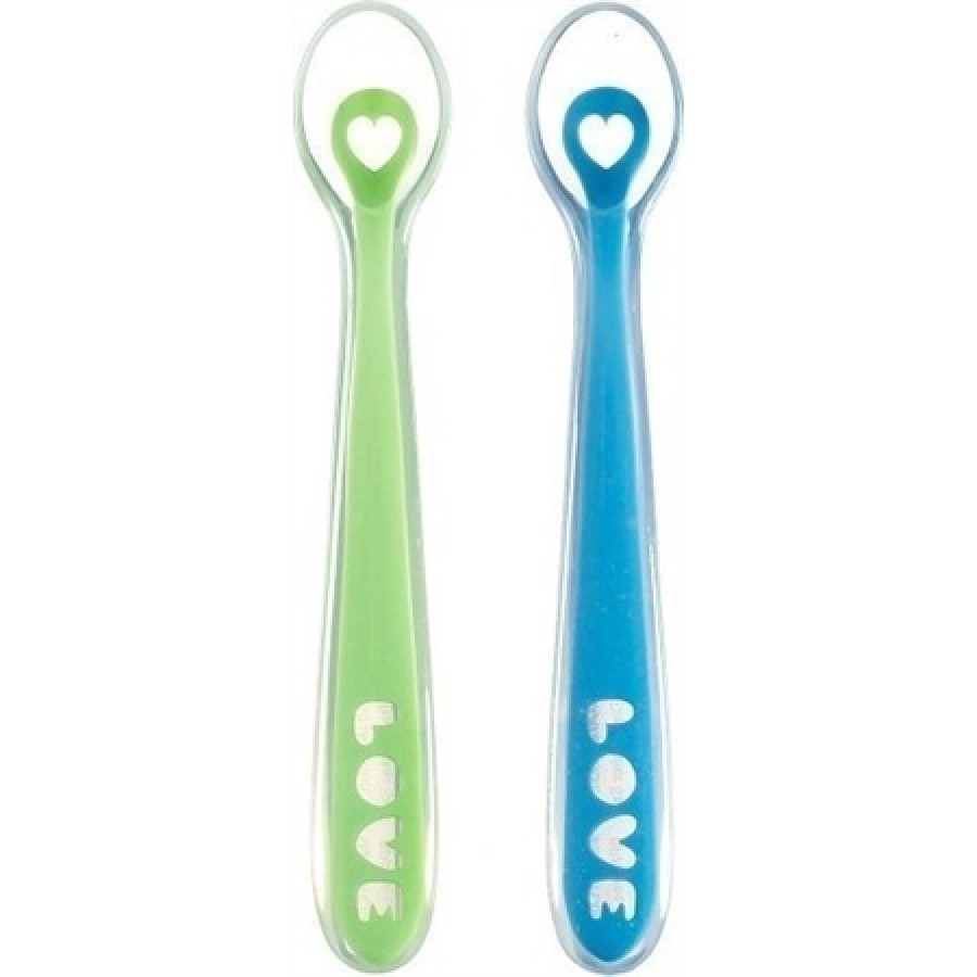 Munchkin Βρεφικά Κουτάλια Σιλικόνης (2 τεμάχια) (011524) σιελ-πράσινο