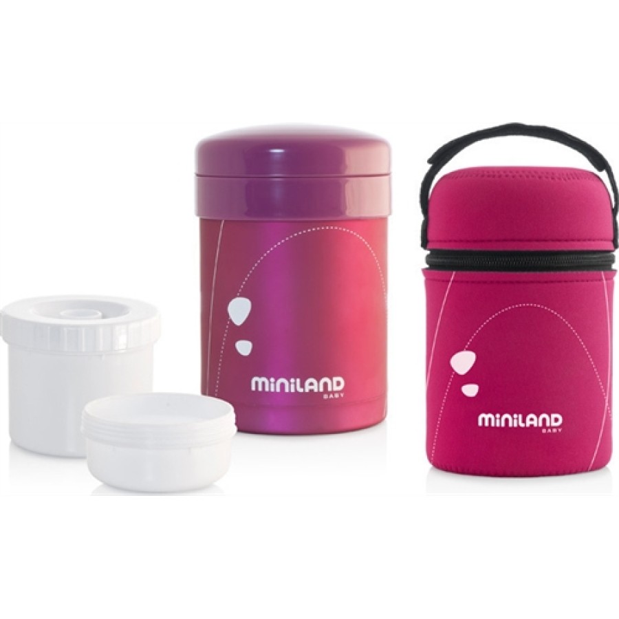ΘΕΡΜΟΣ ΥΓΡΩΝ - ΣΤΕΡΕΑΣ ΤΡΟΦΗΣ MINILAND THERMETIC PINK 700ML