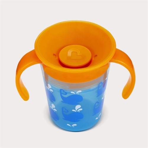 Munchkin Παιδικό Κύπελλο Miracle 360 Deco Trainer Cup (Blue Whale) 6m+, 177ml