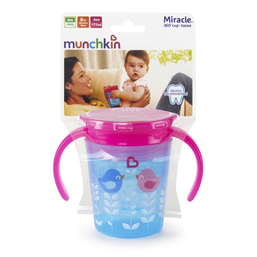 Munchkin Παιδικό Κύπελλο Miracle 360 Deco Trainer Cup (Blue Bird)6m+, 177ml