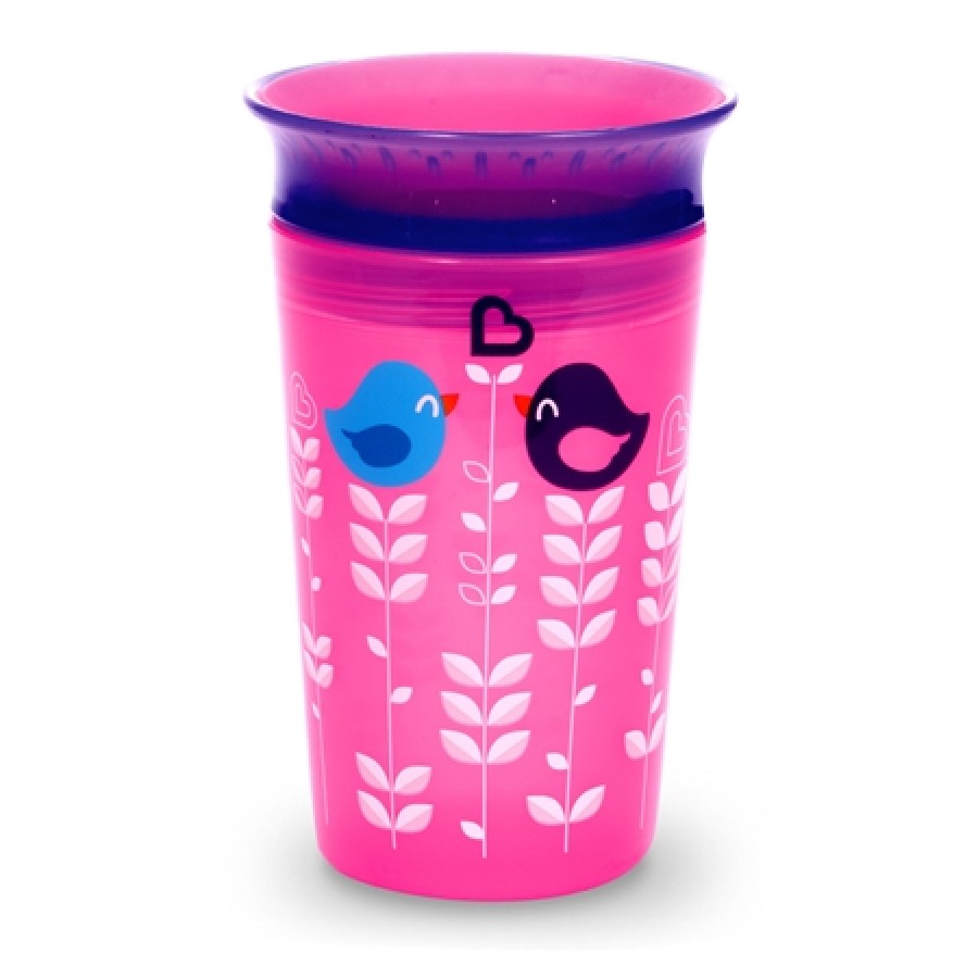 Munchkin Παιδικό Κύπελλο Miracle 360 Deco Trainer Cup (Pink Bird)12m+, 266ml