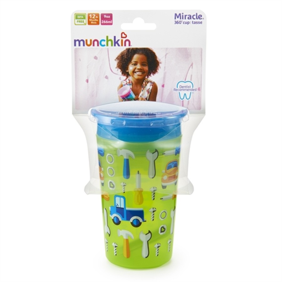 Munchkin Παιδικό Κύπελλο Miracle 360 Deco Trainer Cup (Green Car)12m+, 266ml