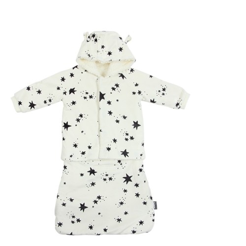 MINENE 2 IN 1 LUXURIOUS BABY COAT ( μπουφάν & σάκος 2 σε 1 ) εκρου