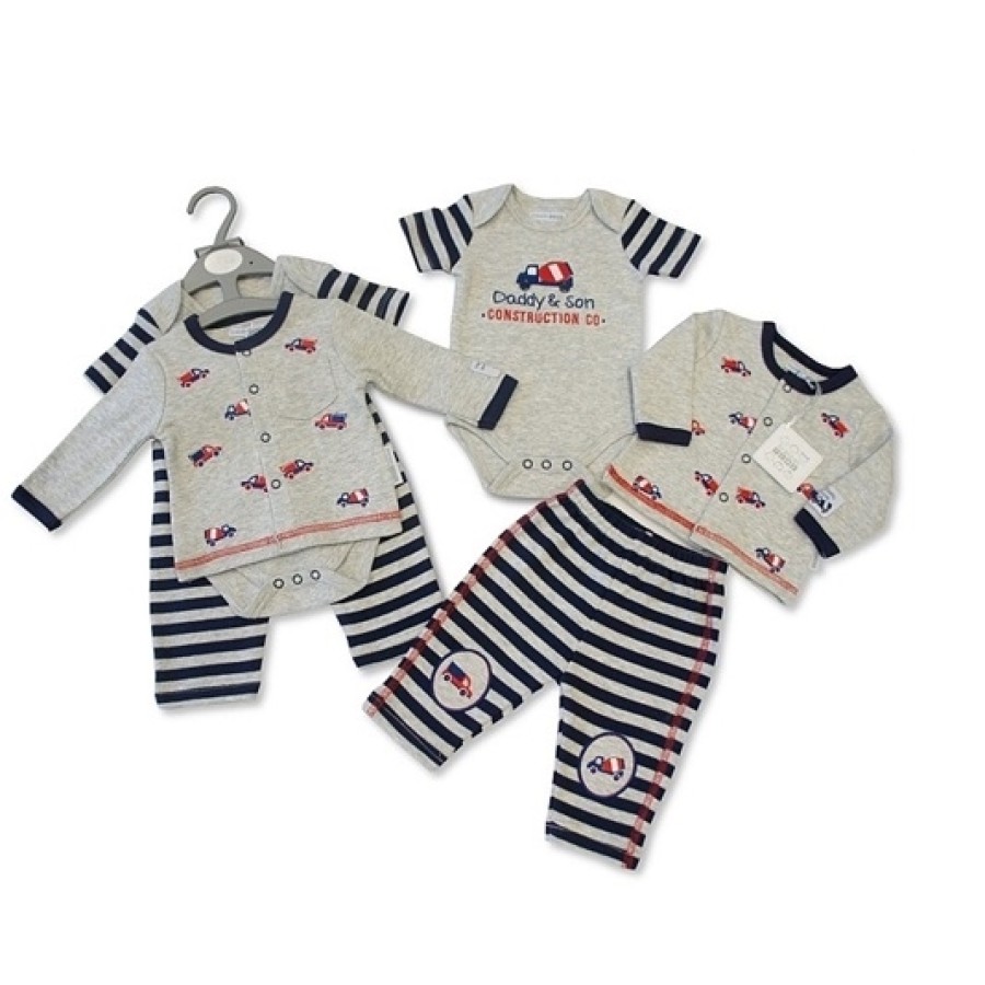 Σετ 3 τεμ. της Nursery Time 1743 100% Βαμβακερό