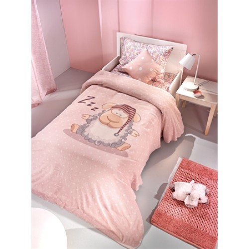 Κουβέρτα ultra soft Shaggy pink της Saint Clair Paris 160x220