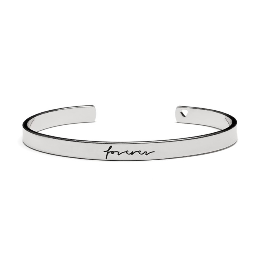 Proud Mama Βραχιόλι Χειροπέδα Forever Silver PM-518