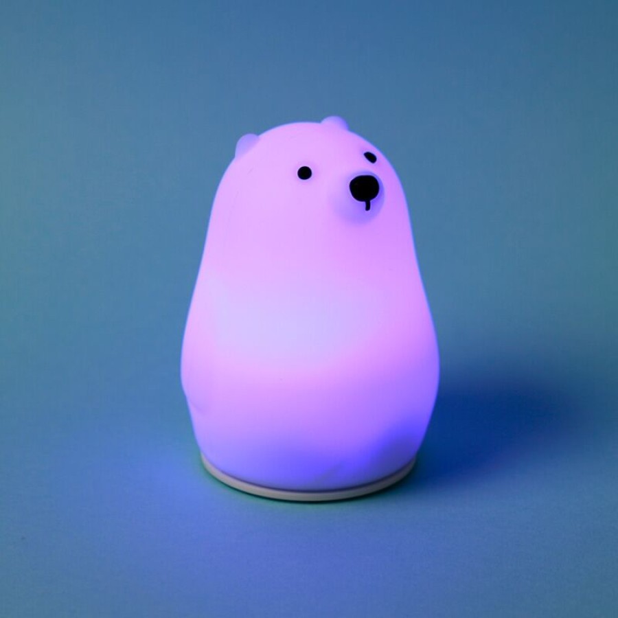 Φωτάκι Νυκτός LED με Χρώματα RGB Πολική Αρκούδα Puckator Adoramals Polar Bear