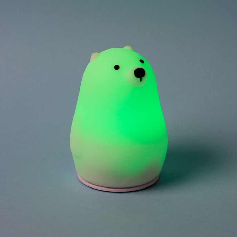 Φωτάκι Νυκτός LED με Χρώματα RGB Πολική Αρκούδα Puckator Adoramals Polar Bear