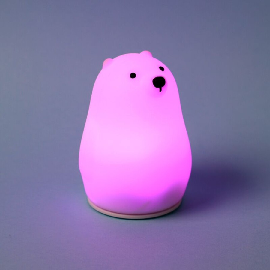 Φωτάκι Νυκτός LED με Χρώματα RGB Πολική Αρκούδα Puckator Adoramals Polar Bear