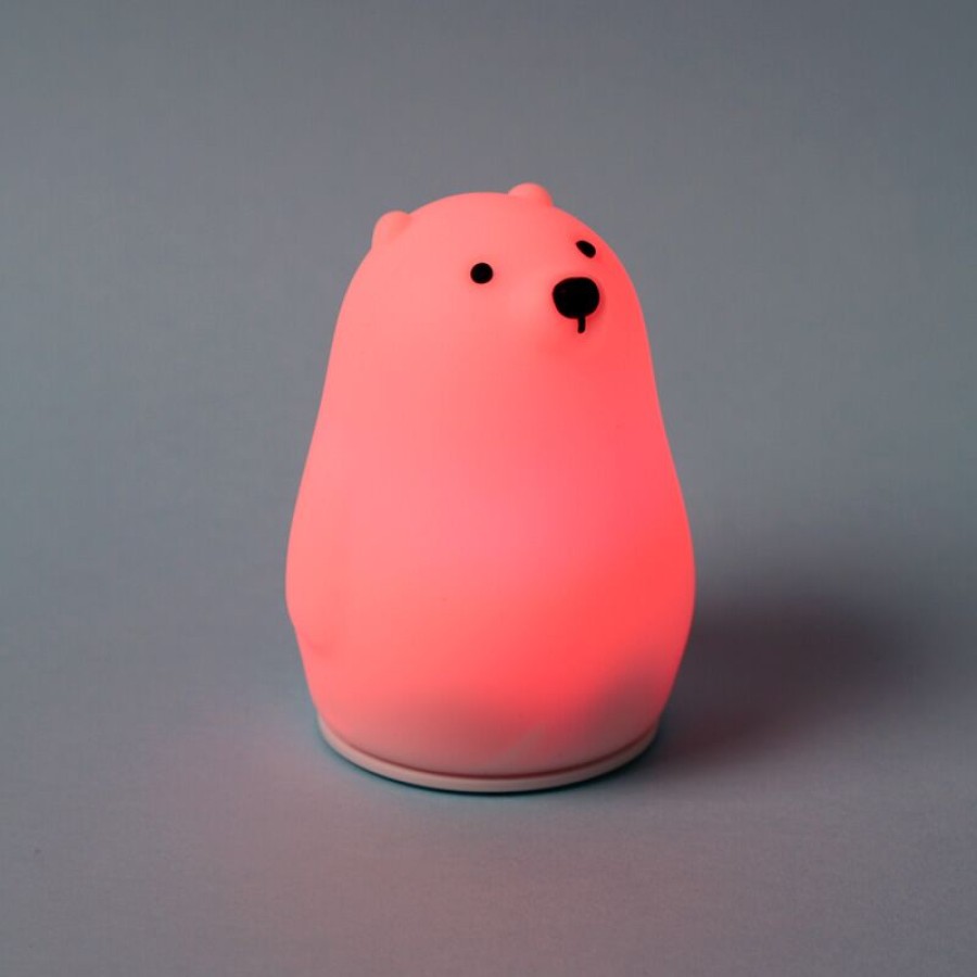 Φωτάκι Νυκτός LED με Χρώματα RGB Πολική Αρκούδα Puckator Adoramals Polar Bear