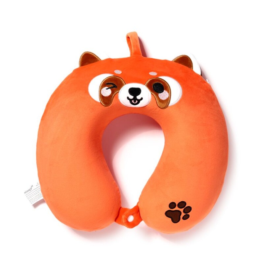 Παιδικό Μαξιλάρι Ταξιδίου Memory Foam Red Panda Plush Πορτοκαλί Puckator