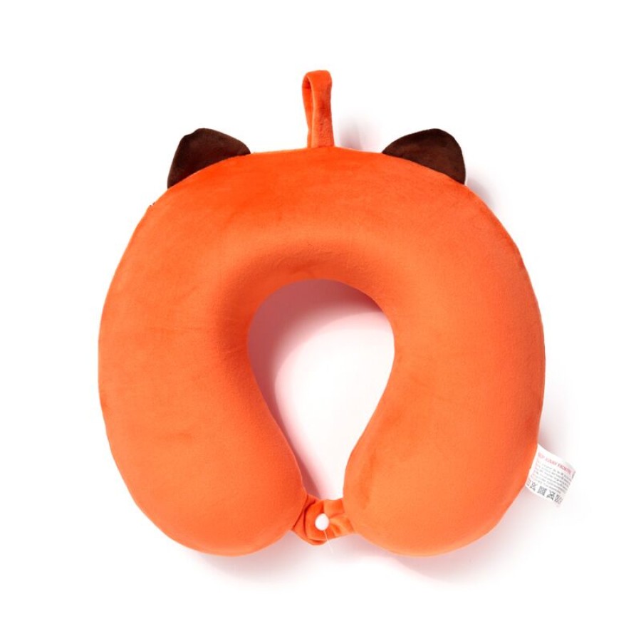 Παιδικό Μαξιλάρι Ταξιδίου Memory Foam Red Panda Plush Πορτοκαλί Puckator
