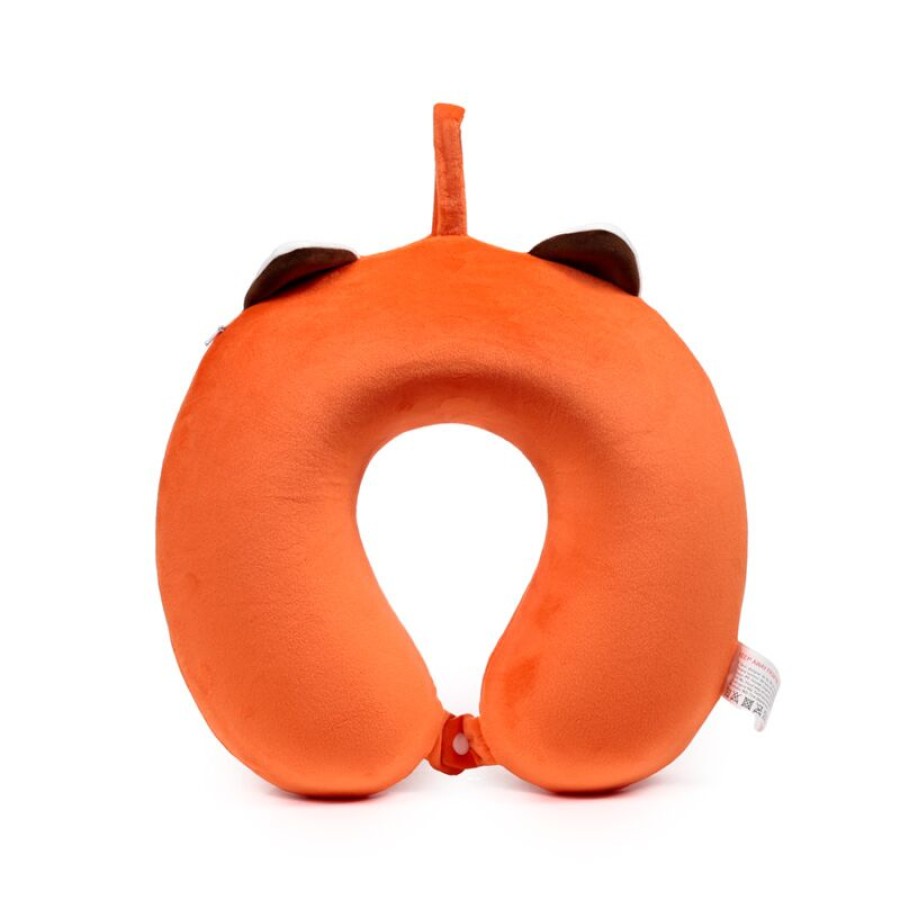 Παιδικό Μαξιλάρι Ταξιδίου Memory Foam Red Panda Plush Πορτοκαλί Puckator