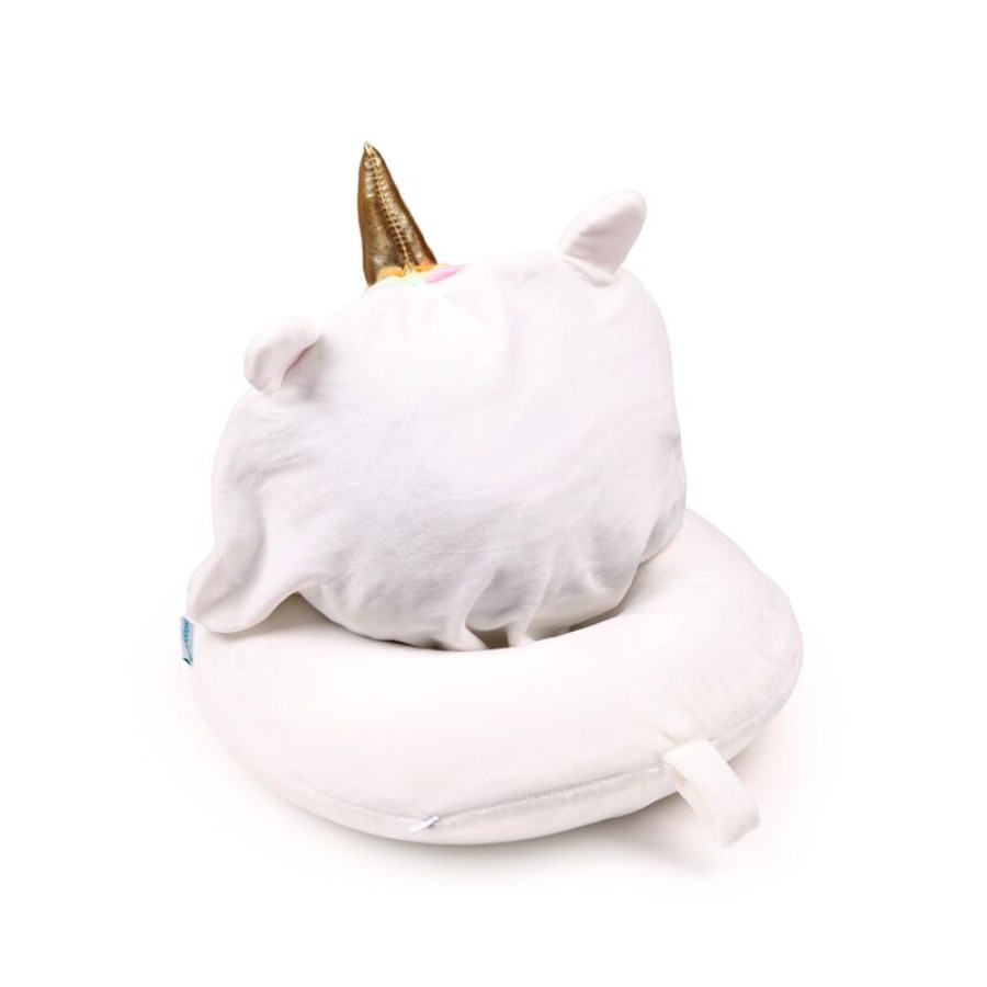 Παιδικό Μαξιλάρι Ταξιδίου Memory Foam με Κουκούλα Adoracorns Astra the Unicorn Puckator