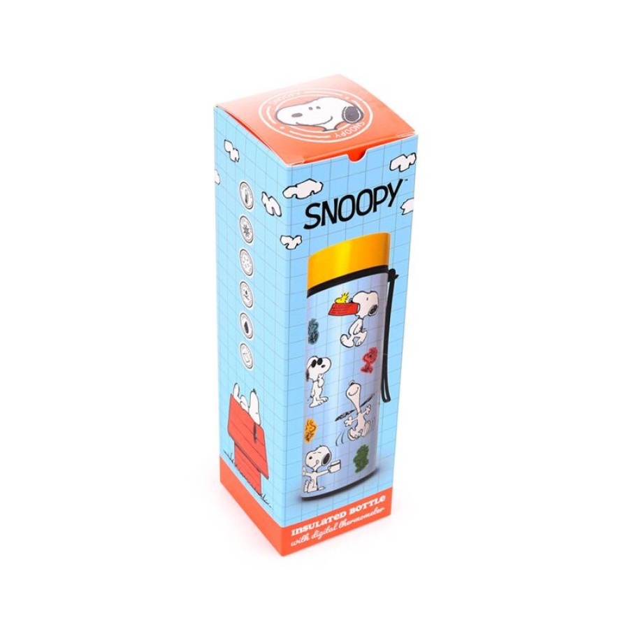 Παιδικό Θερμός Hot&Cold Puckator  Peanuts Snoopy & Woodstock 450ml με Ένδειξη Θερμοκρασίας