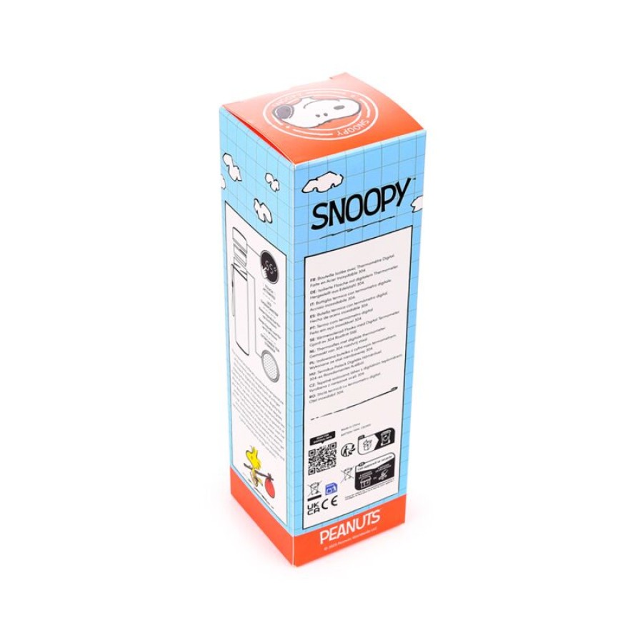 Παιδικό Θερμός Hot&Cold Puckator  Peanuts Snoopy & Woodstock 450ml με Ένδειξη Θερμοκρασίας