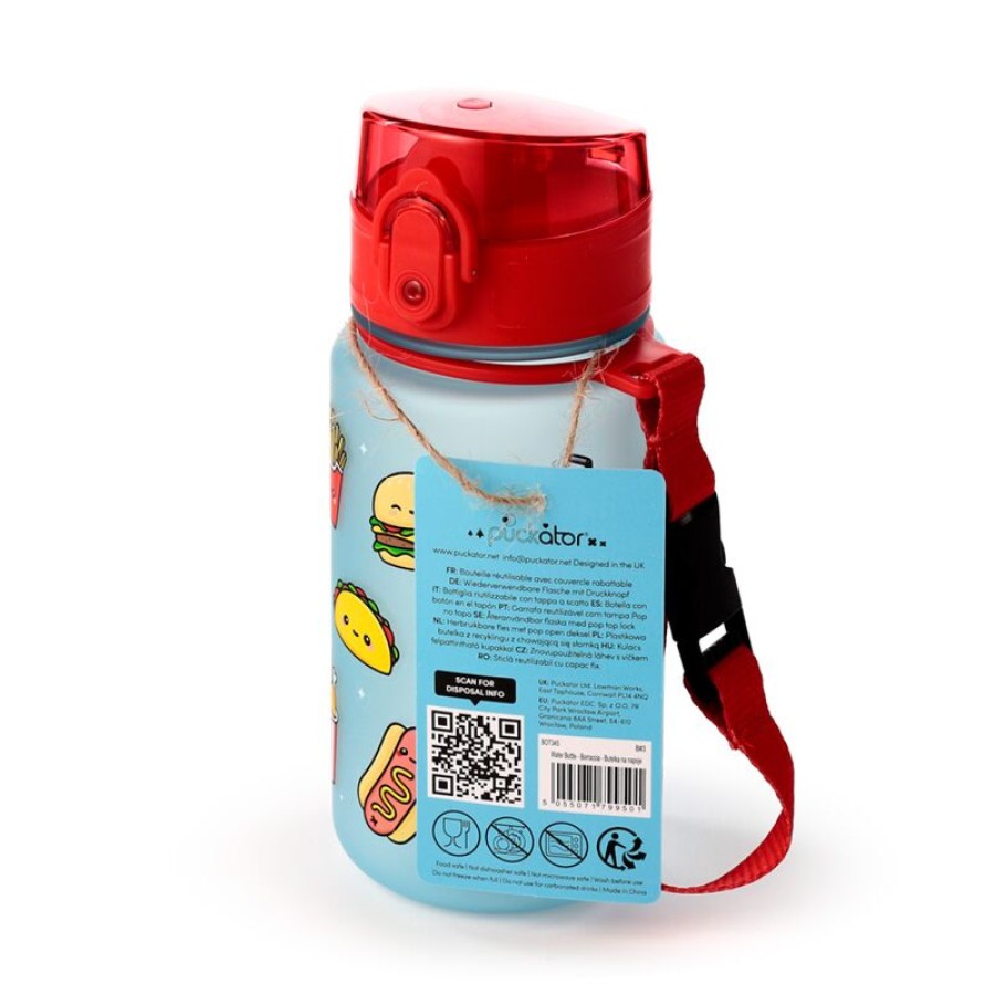 Puckator Οικολογικό Αύθραυστο Παιδικό Παγούρι Foodiemals Wild Pop Top 350ml