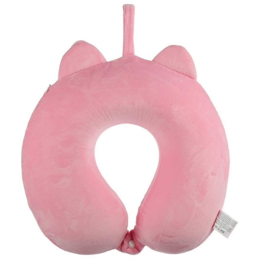 Παιδικό Μαξιλάρι Ταξιδίου Memory Foam Pig Plush Ροζ Puckator