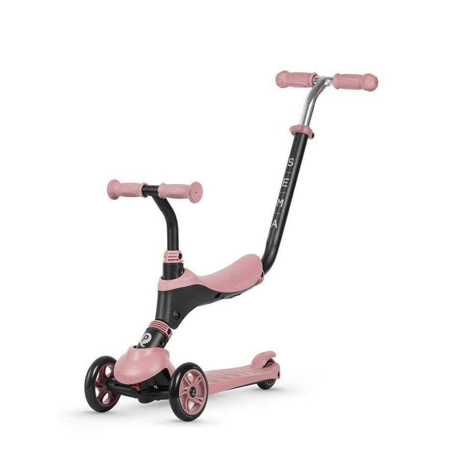 Παιδικό Τρίτροχο Πατίνι 3 σε 1 QPlay Sema Pearl Pink
