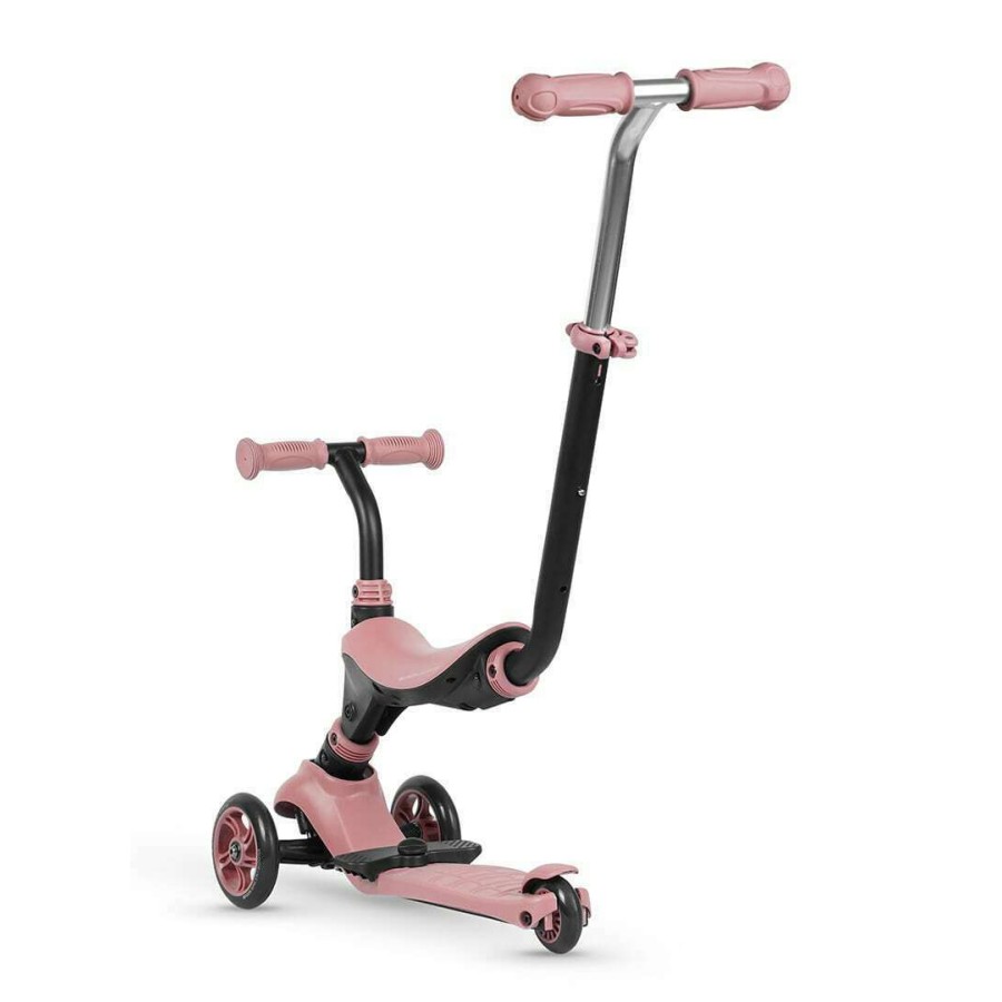 Παιδικό Τρίτροχο Πατίνι 3 σε 1 QPlay Sema Pearl Pink