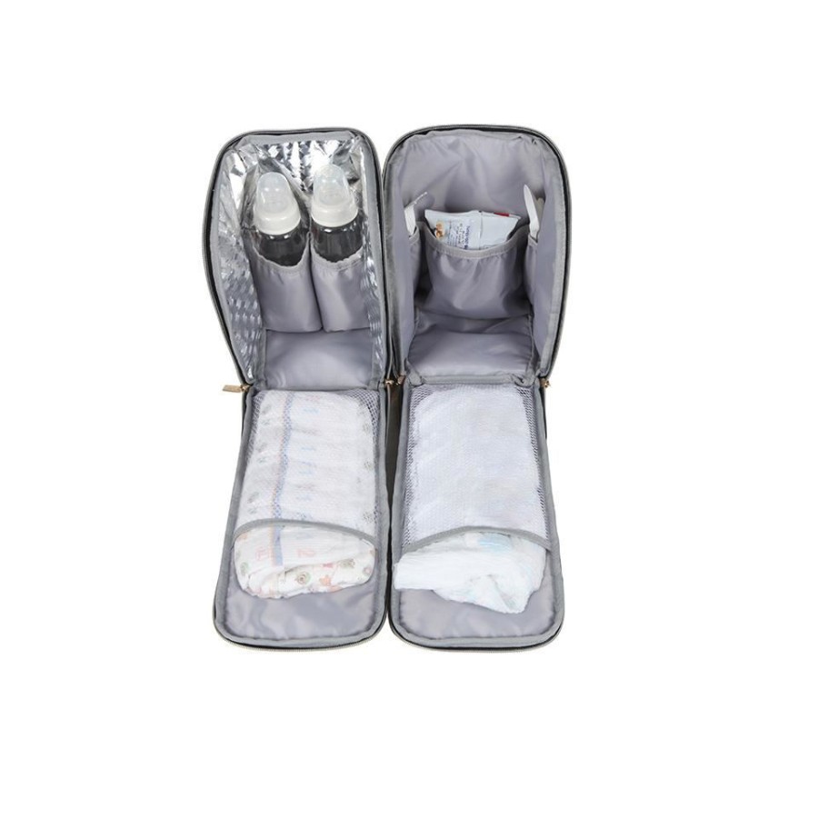 Τσάντα Αλλαξιέρα Sylvie+ Grey QPlay 44x14x33εκ.