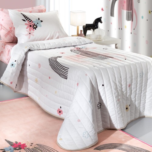 Saint Clair Παιδικό Πάπλωμα Microfiber Suede Unicorn160x220εκ.