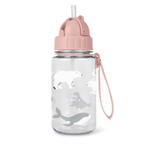 Saro Παιδικό Παγούρι Polar Bear Ροζ 400ml